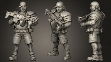 Military figurines Wedge 3d model